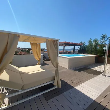 Shell Sky Luxury Penthouse With Private Pool Apartment Zadar Exterior photo